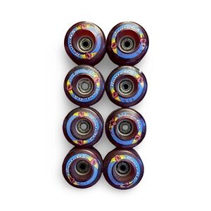 Kryptonics Route 65 Outdoor Red Roller Skate Wheels 8 Used Skateboard